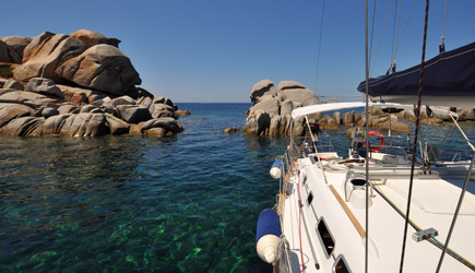 Sail boat charter to Sardinia